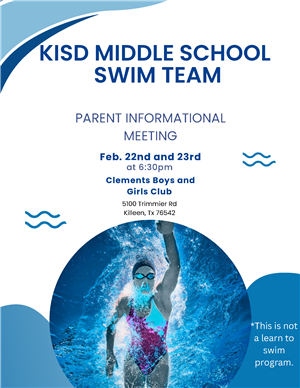 Swim Team Flyer